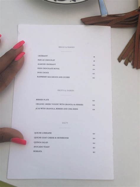 dior pop up store miami|Dior restaurant menu.